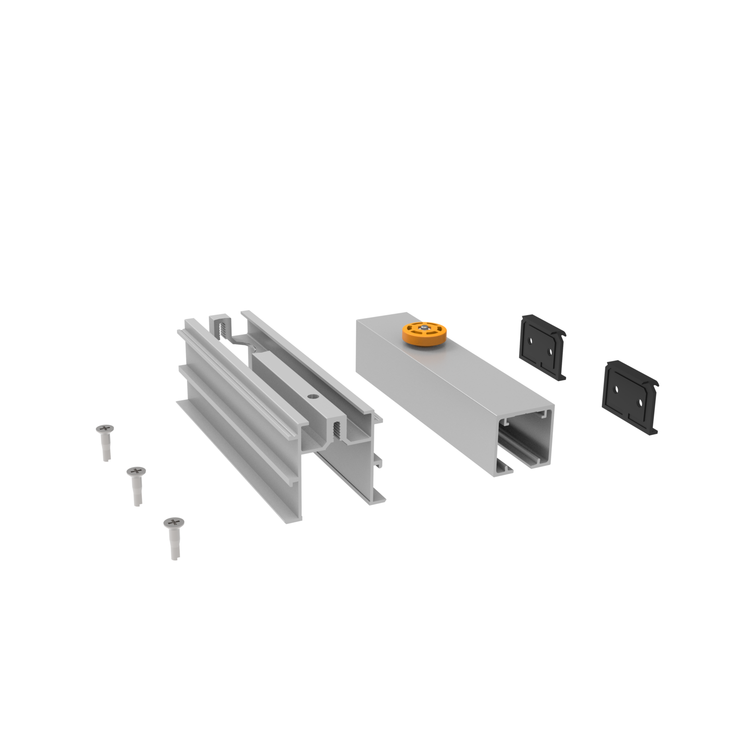 Profielset FT + Star rail de roulement entre mur et faux plafond 2m alu
